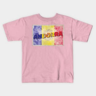 Andorra Vintage style retro souvenir Kids T-Shirt